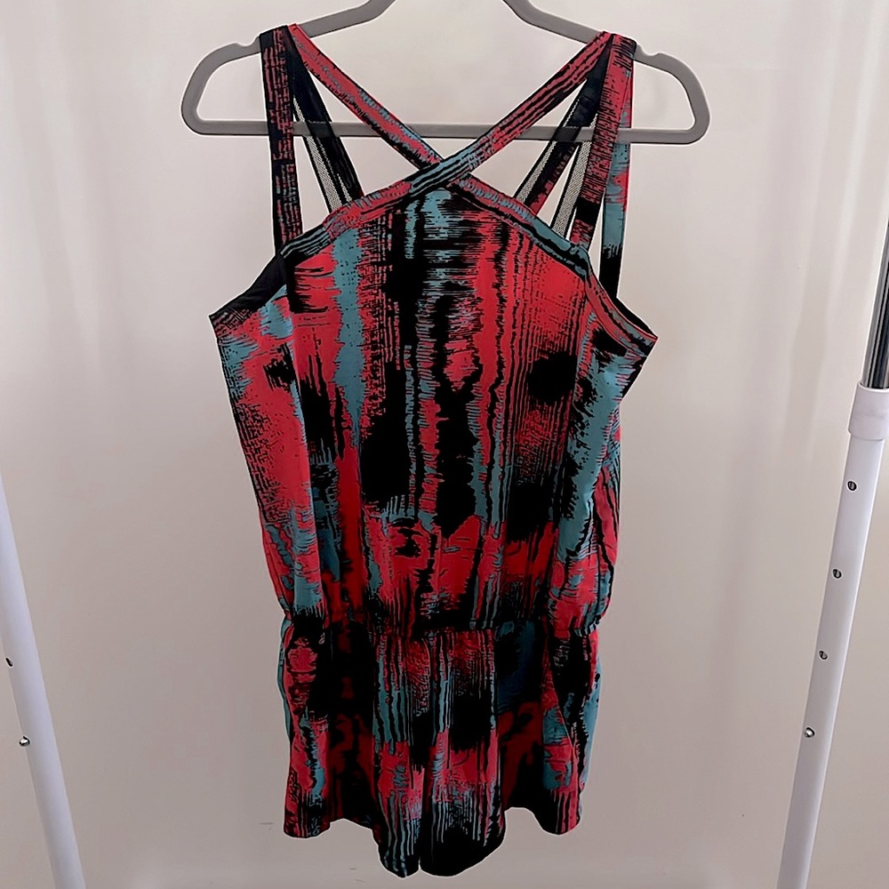 Patterned romper